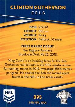 2020 NRL Traders #095 Clinton Gutherson Back